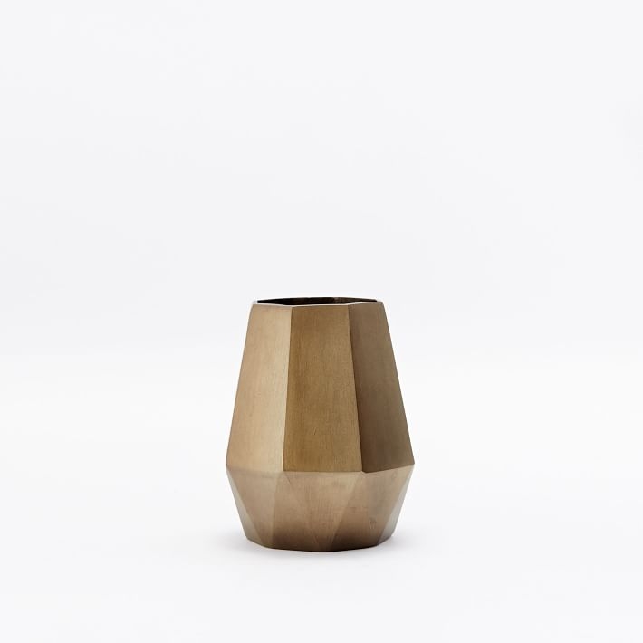 Faceted Metal Vase - Bud - Image 0