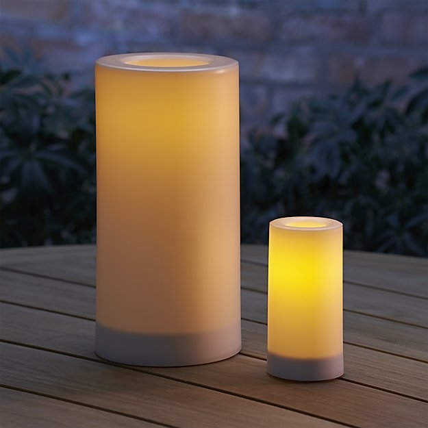 Outdoor 3"x6" Pillar Candle with Timer - Image 3