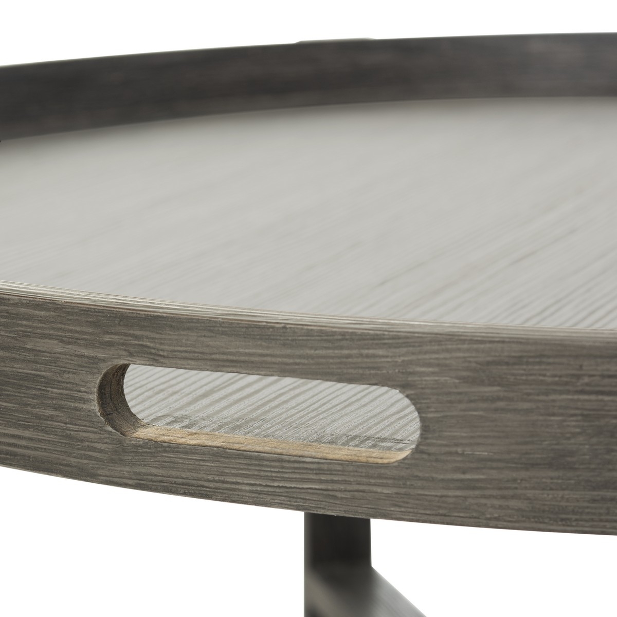 Cursten Retro Mid Century Wood Tray Top Coffee Table - Dark Grey - Arlo Home - Image 7