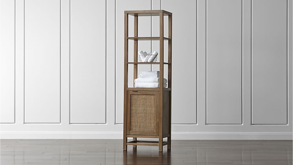 Blake Grey Wash Tall Cabinet - Image 1