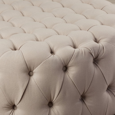 Wyard Cocktail Ottoman - Taupe - Image 1