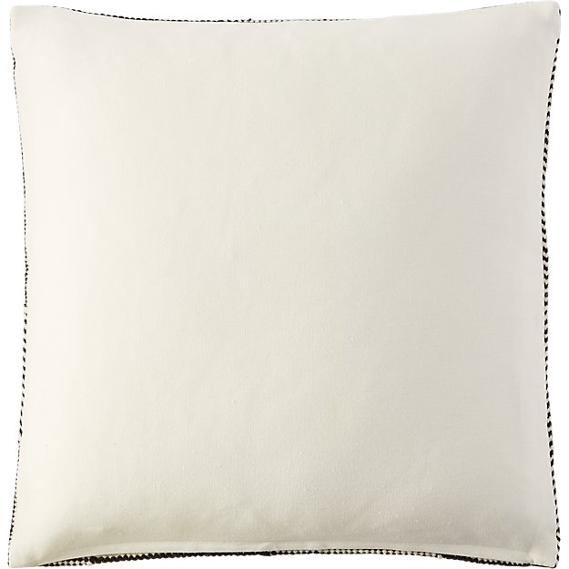 Bias 23" pillow with feather-down insert - Black/White - Image 1