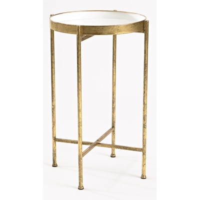 Gild Pop Up Tray End Table - White - Image 0