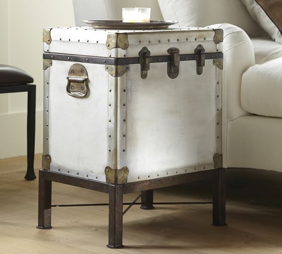 Ludlow Trunk Side Table - White - Image 2