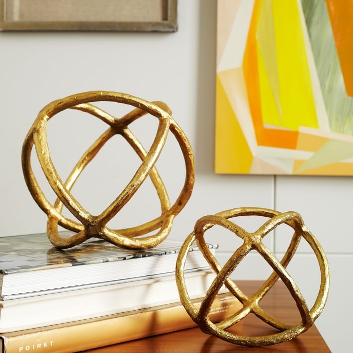Sculptural Spheres - Small- Gold - Image 3