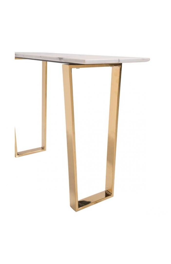 Atlas Console Table Stone & Gold - Image 3