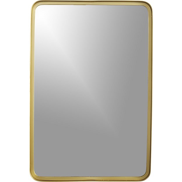 Croft brass wall mirror - Image 0