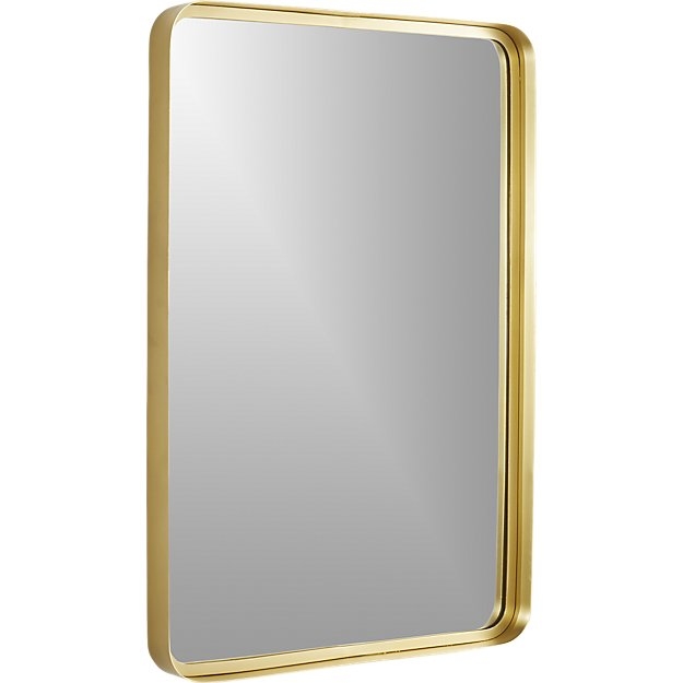 Croft brass wall mirror - Image 2