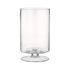 London Wide Tall Glass Hurricane Candle Holder - Image 0