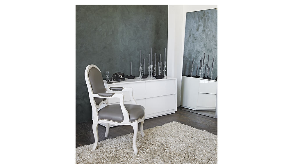 Stick around white-grey arm chair - Image 8