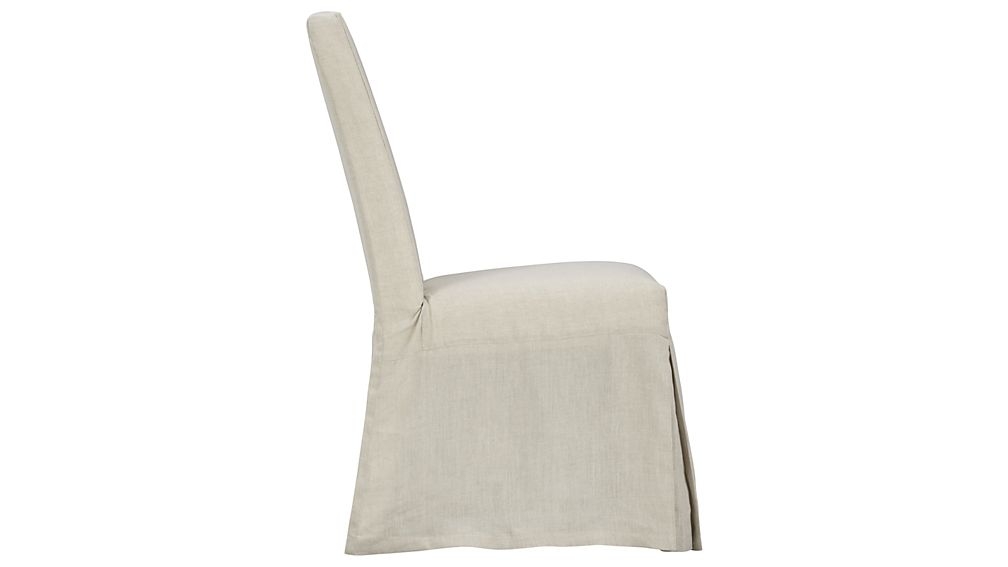 Slip Linen Slipcovered Dining Chair - Image 3