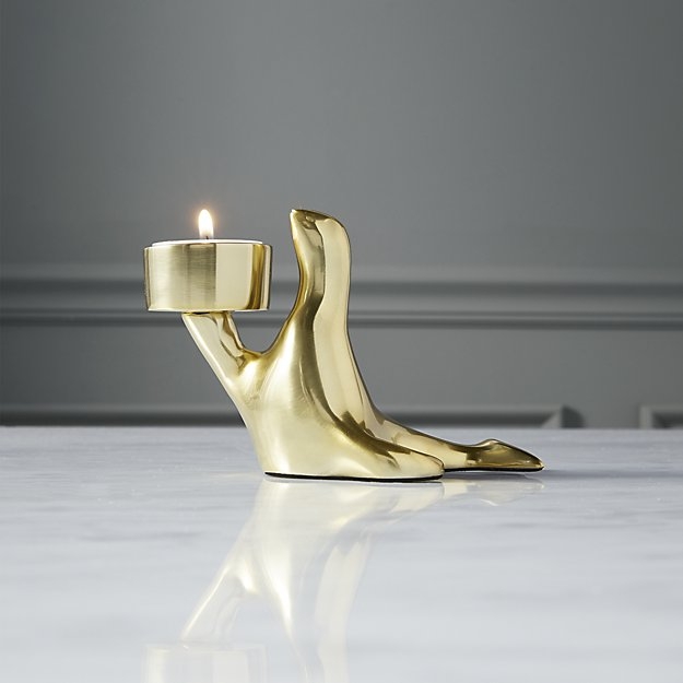Henry seal brass tea light candle holder - Image 3