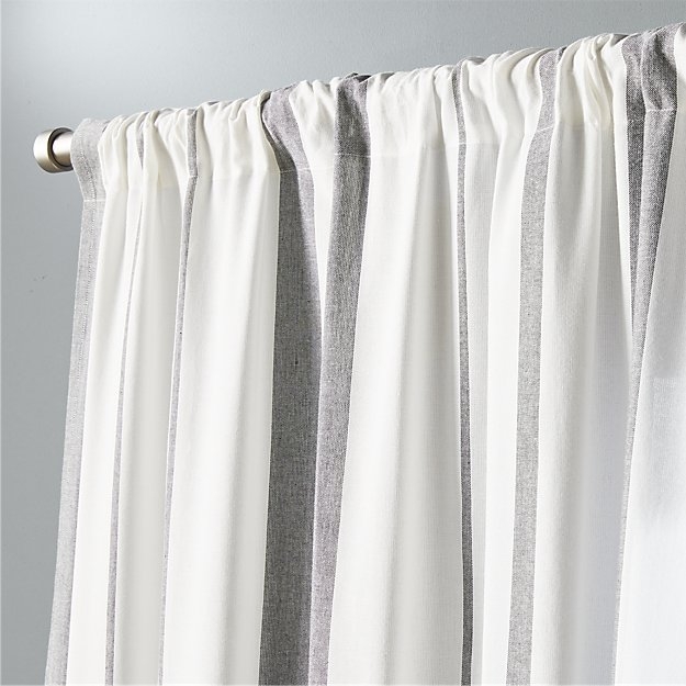 Wide stripe curtain panel - Image 1