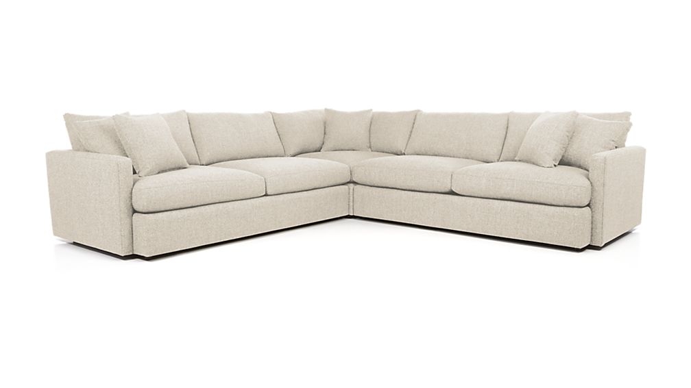 Lounge II 3-Piece Sectional Sofa - Pearl - Image 0