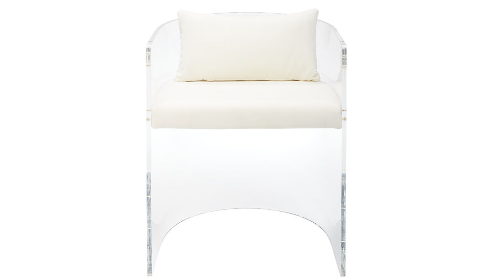 Antonio Acrylic Chair With Pillow - Image 1