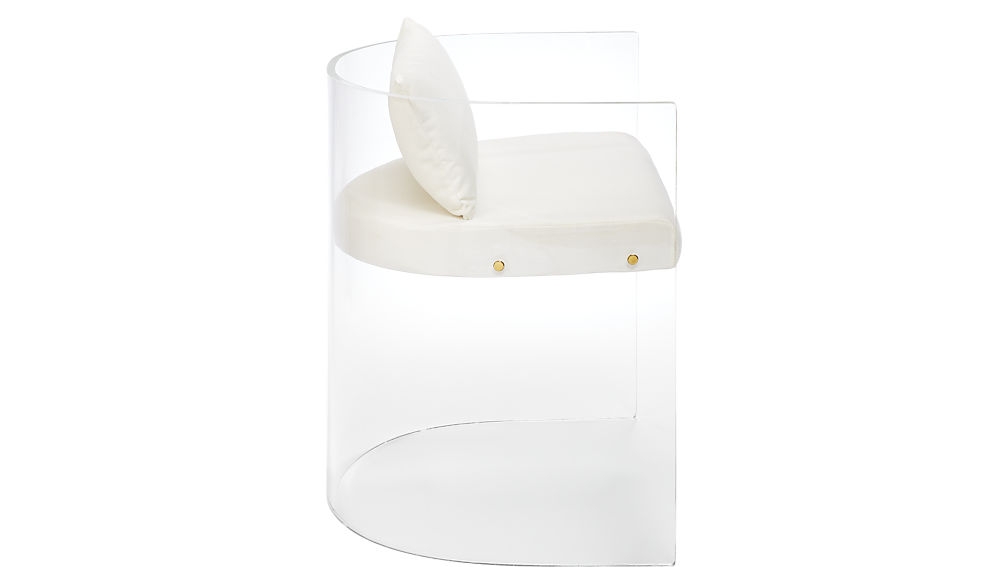 Antonio Acrylic Chair With Pillow - Image 2