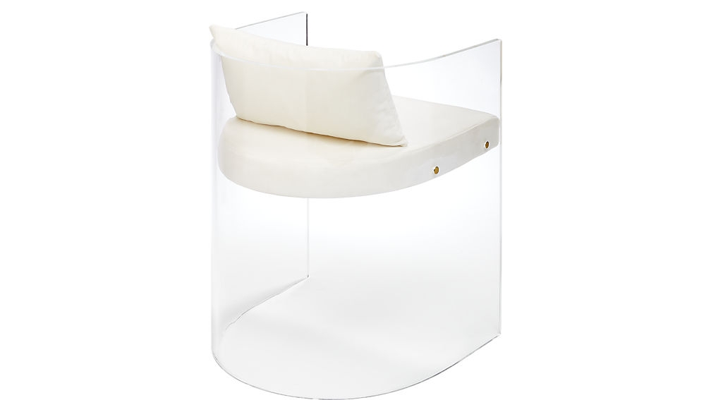Antonio Acrylic Chair With Pillow - Image 3