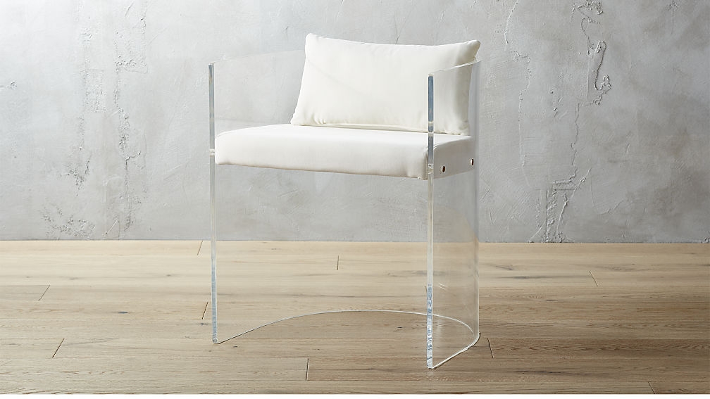 Antonio Acrylic Chair With Pillow - Image 4