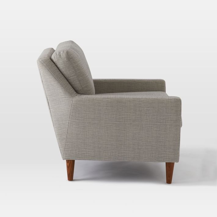 Everett Chair - Marled Microfiber, Ash Gray - Image 2