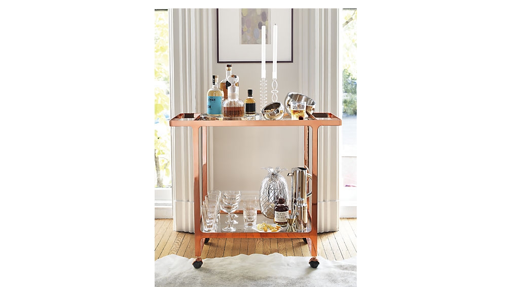 Dolce vita copper bar cart - Image 6