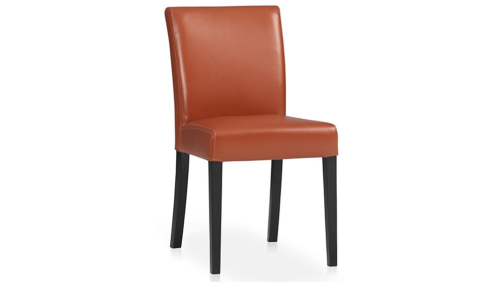 Lowe Persimmon Leather Dining Chair - Image 3
