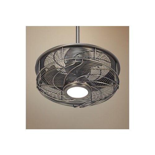 Casa Vestige™ Cage LED Ceiling Fan - 17" Antique Bronze - Image 0