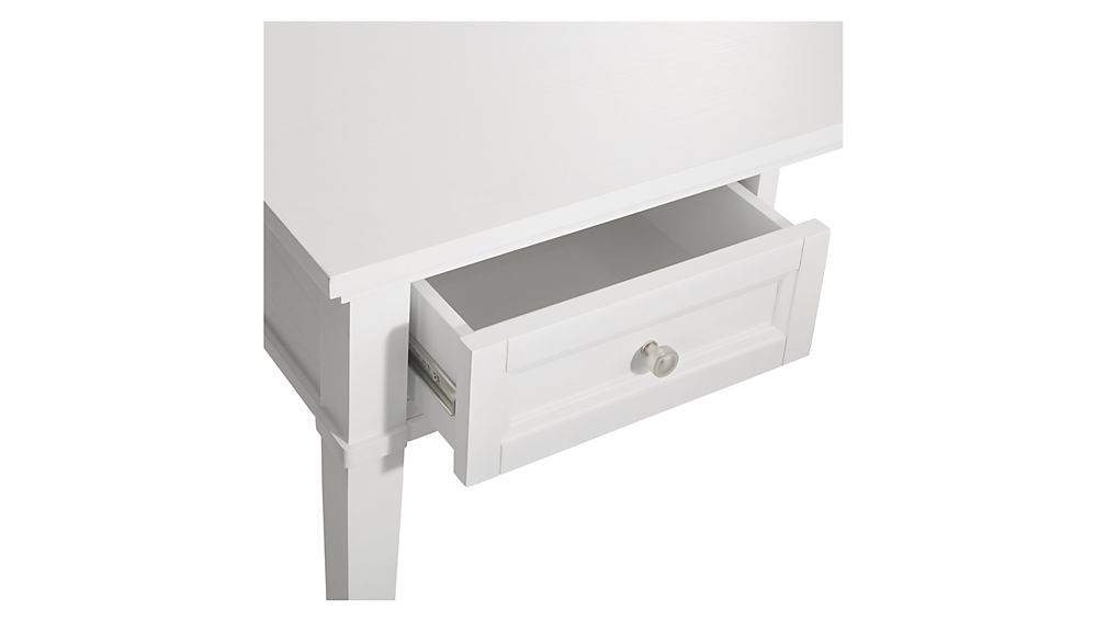 Harrison 60" White Writing Desk with Drawers - Image 2