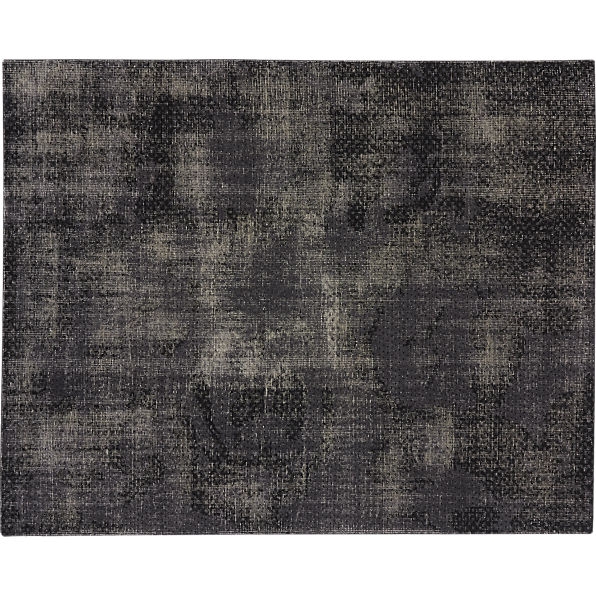 the hill-side disintegrated floral grey rug - Image 0