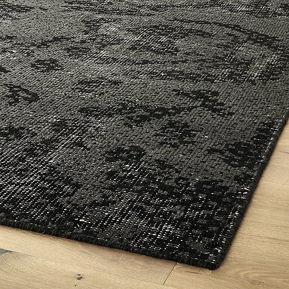 the hill-side disintegrated floral grey rug - Image 2