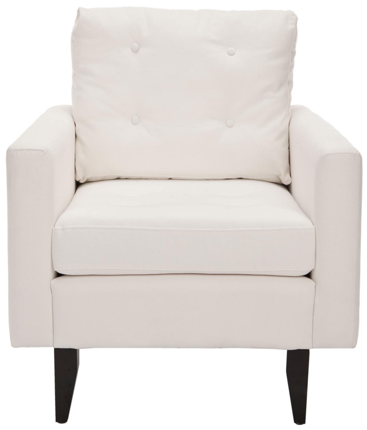 Mid Century Modern Caleb Club Chair - White/Java - Arlo Home - Image 0