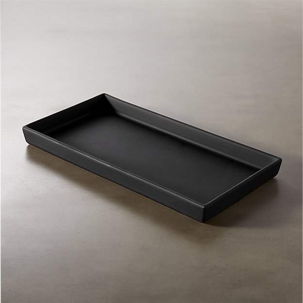 rubber coated black tank tray - Image 1