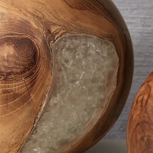 Wood + Resin Sphere - Large - Image 1
