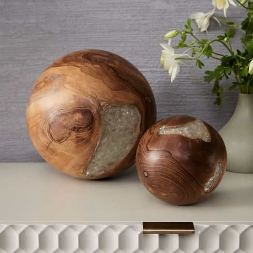 Wood + Resin Sphere - Large - Image 2