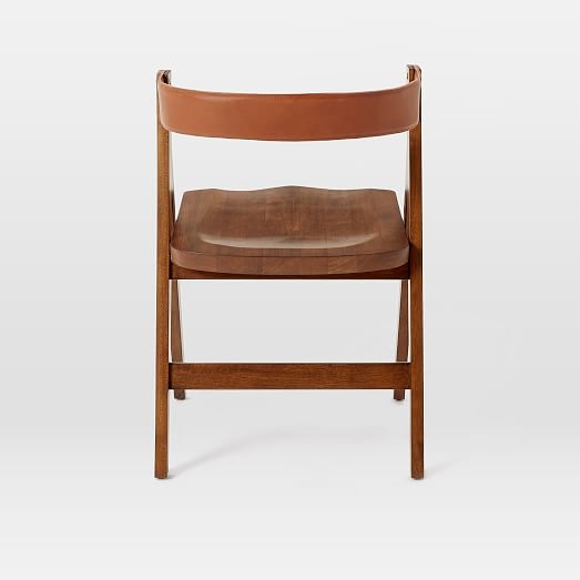 Michael Robbins "A-Frame" Leather Back Dining Chair - Image 5