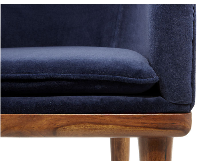 Viceroy Sapphire Blue Velvet Chair - Image 1
