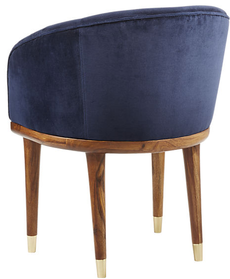 Viceroy Sapphire Blue Velvet Chair - Image 2