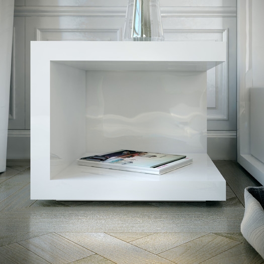 Ludlow Nightstand - White Lacquer - Image 1