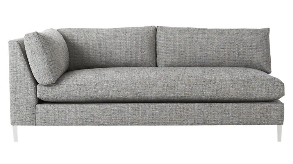 Decker 2-piece sectional sofa - lexi, salt and pepper - Image 3