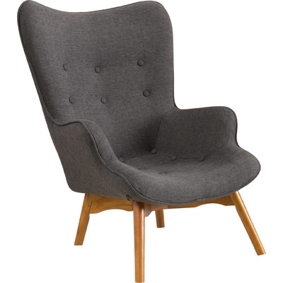 Canyon Vista Mid-Century Accent Chair Dark Grey - Image 0