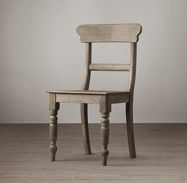 19TH C. ENGLISH SCHOOLHOUSE SIDE CHAIR - Image 0