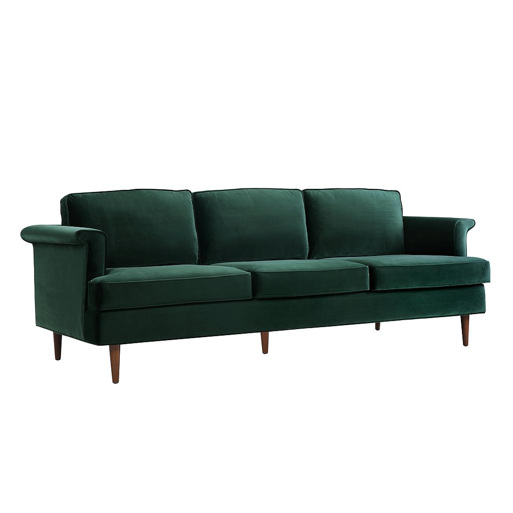 Porter Velvet Sofa, Forest Green - Image 2