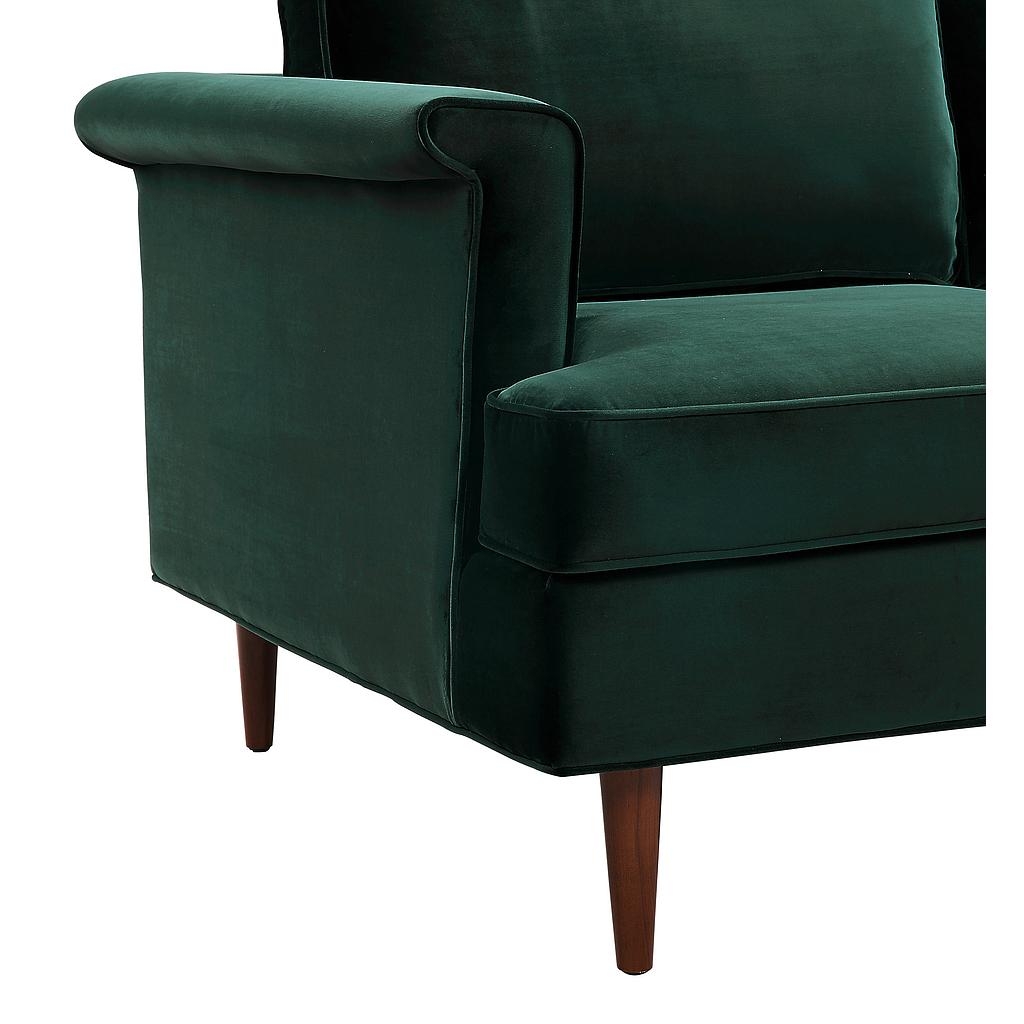 Porter Velvet Sofa, Forest Green - Image 4