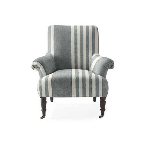 Avignon Chair [fabric : Perennials® Cabana Stripe - Platinum] - Image 0