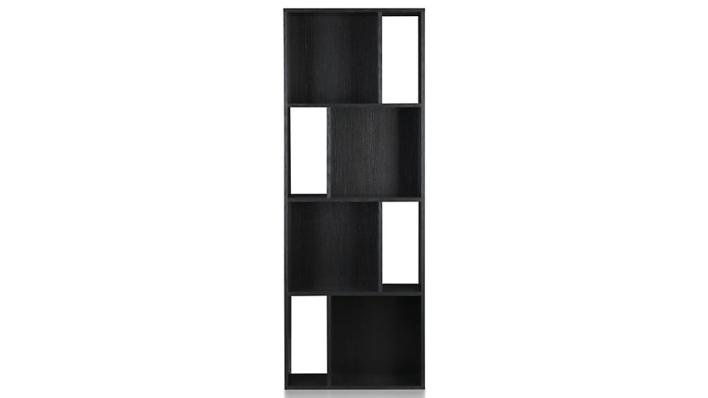 Shift Black 74" Bookcase - Image 0