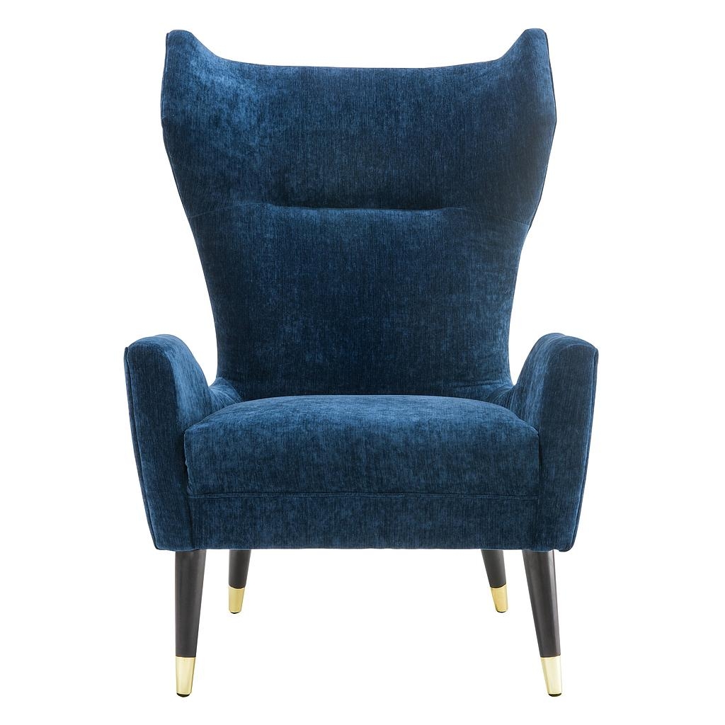 Lian Chair, Navy Velvet - Image 1