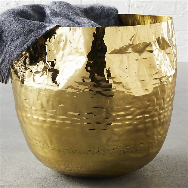 liquid large brass basket - Image 1