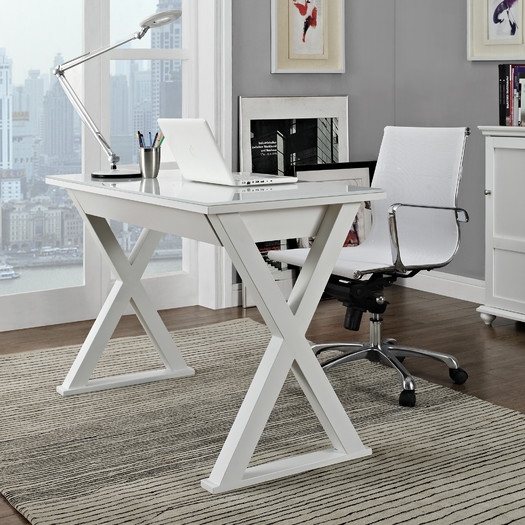 Montclair Executive Writing Desk - White - Image 1