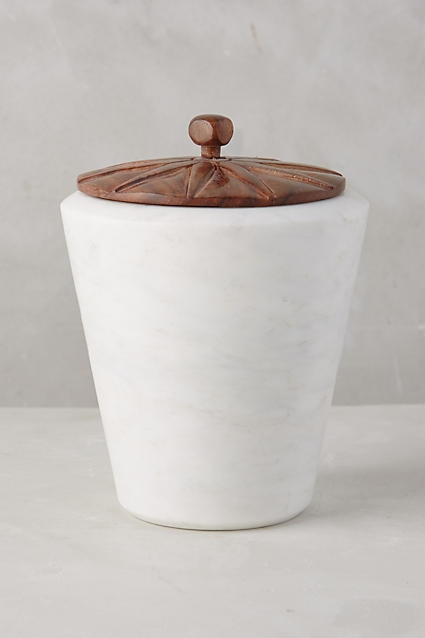 Marble Bath Canister- Tall - Image 0