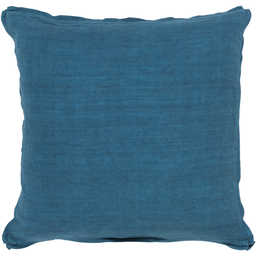 Solid SL-006 Bright Blue Pillow - 18" x 18" - Down Insert - Image 0