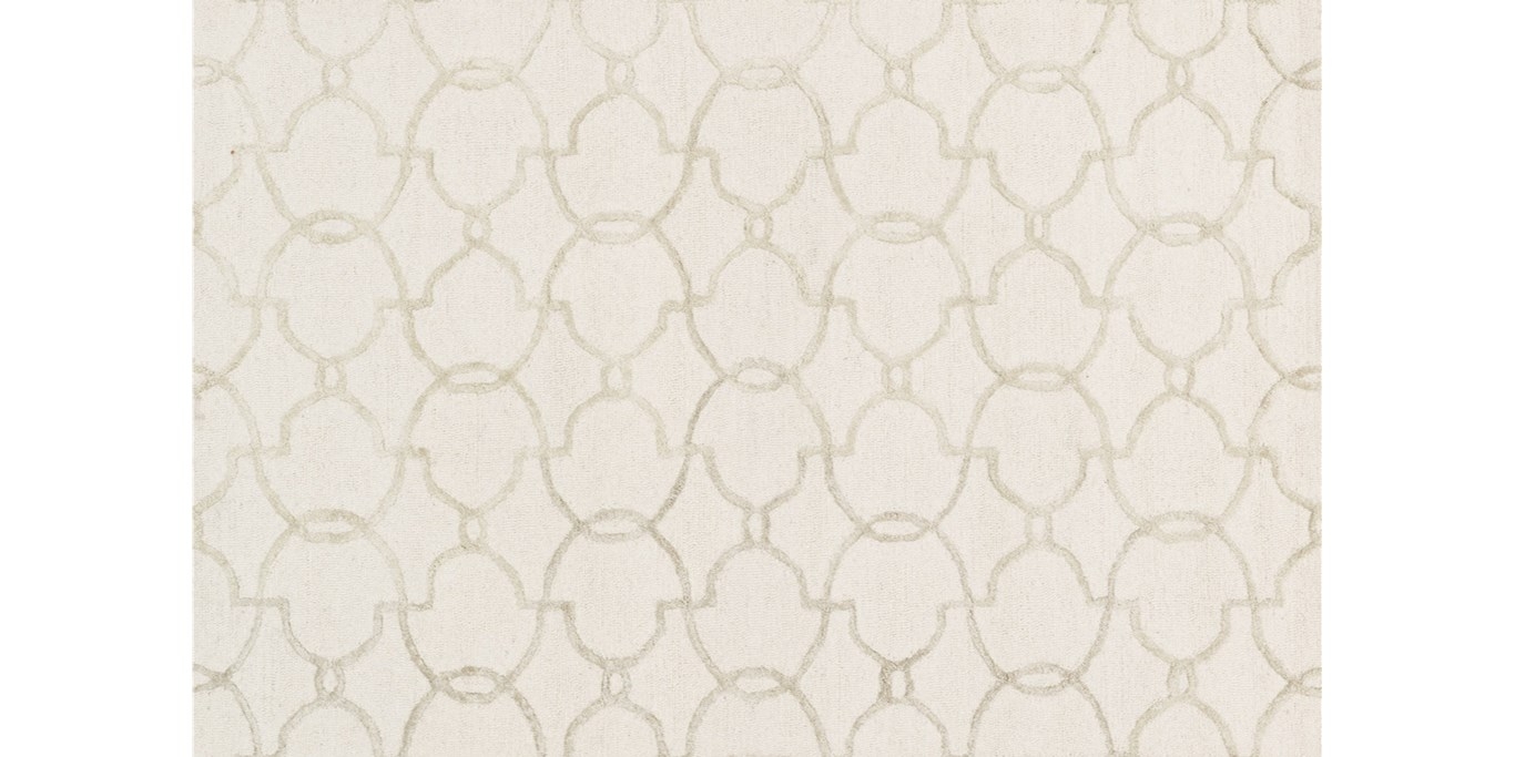 PC-04 Ivory/ Silver Rug - 5 'x 7'6" - Image 0
